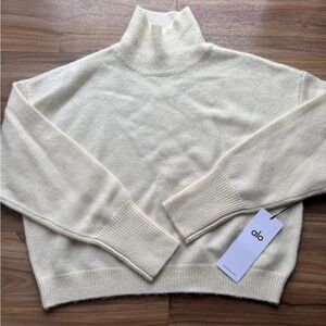 Alo Wool Cashmere New Class Turtleneck Sweater